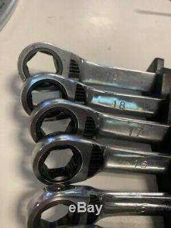 RARE! Mac 12pc Ratcheting Wrench Set Metric 8-19mm 6 point Reversible