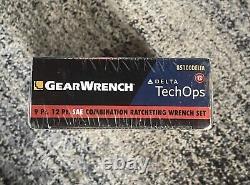 RARE NEW GearWrench 9 Pc. 12Pt. SAE Combo Ratcheting Wrench Set 85100DELTA