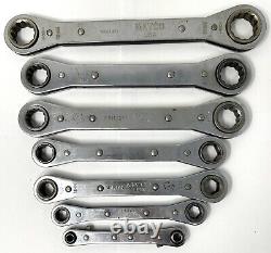 READ 7pc Matco SWRM7K 7mm-21mm Metric 6pt & 12pt Ratcheting Box Wrench Set