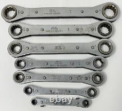 READ 7pc Matco SWRM7K 7mm-21mm Metric 6pt & 12pt Ratcheting Box Wrench Set