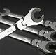 Ratchetfix Tubing Wrench Set Ratcheting Flex Head 72-tooth Car Repair Hand Tools