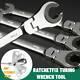 Ratchetfix Tubing Wrench With 180°movable Head Professional Auto Repair Tool Set