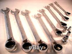Ratchet Spanner Set 12 Piece, 8mm-19mm Trade Quality, Reversible, NEW UK STOCK