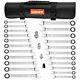 Ratcheting Combination Wrench Set, 26-piece Sae Metric Ratchet Sae&metric