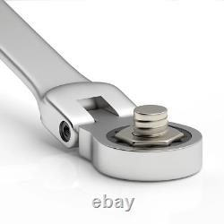 Ratcheting Combination Wrench Set, 6-22Mm Metric Flex Head Ratcheting Wrench, Ch