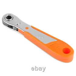 Ratcheting Right Angle Screwdriver Hex Drive 90 Degree Offset + 10pc Bits Set