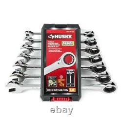 Ratcheting SAE Combination Wrench Set (7-Piece)