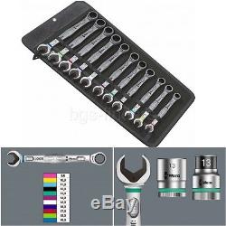 Ratcheting Wrench Set 11 Pieces Combination Gearwrench for Hexagon Bolt Heads