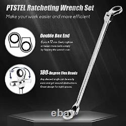 Ratcheting Wrench Set Extra Long Double Box End Wrench Setflexhead Metric Spann