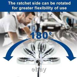 Ratcheting Wrench Set Flex Head 12pce Combination Wrench Chrome Vanadium Steel