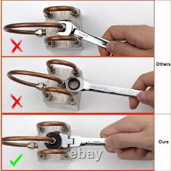 Ratcheting Wrench Set Flex-Head Ratcheting Wrench Metric Tubing Combination W