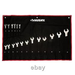 Ratcheting Wrench Set Metric Master Combination Chrome Finish 18-Piece