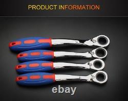 Ratcheting Wrenches Set Explosion-proof Non-slip Quick Gear Tip Organizer Tools