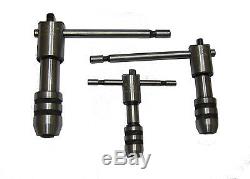 Rdgtools 3 Pc Ratchet Tap Wrench Set Covers Taps 1/16 1/2