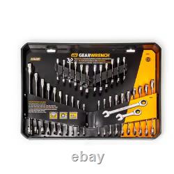 SAE/Metric 72-Tooth Combination Ratcheting Wrench Tool Set (32-Piece)