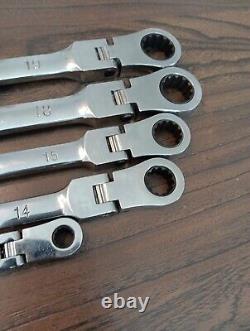 SET OF 5 Ratcheting Metric Wrenches NRM1719 EZRed 17mm x 19mm Flex Head & More