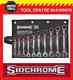 Sidchrome Scmt22200bk 10pce Limited Edition Ratchet Ring & Open End Spanner Set
