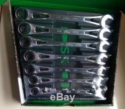 SK Hand Tool 7-Piece 3/8 in. 3/4 in. X-Frame Ratcheting Wrench Set 80049 NEW
