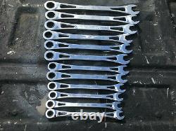 SK Tools12 Piece 80019 6 Point Metric Ratchet Wrench Combination Set 8mm-19mm