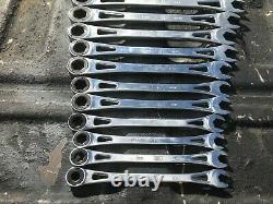 SK Tools12 Piece 80019 6 Point Metric Ratchet Wrench Combination Set 8mm-19mm