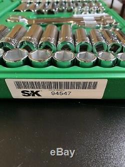 SK Tools 94547 47 Pc 3/8 Dr. SAE/Metric Chrome Socket Wrench Set 6 Pts NEW