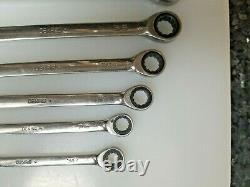 SNAP-ON 7 Piece Ratchet Wrench Set 3/4, 11/16, 5/8,9/16, 1/2, 7/16, 3/8