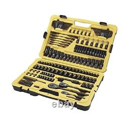 STANLEY Professional Grade Black Chrome NEW Mechanics Tool Set Socket Set-183 p