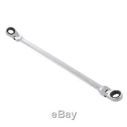 STEELMAN PRO 96750 4-Piece Double Box End Flexible Ratcheting Wrench Set (SAE)