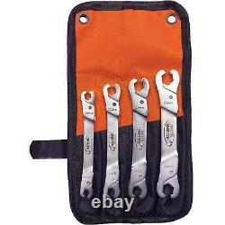 SUR&R RLW400 4 Piece Ratcheting Line Wrench Set