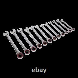 Sealey Tools Ratchet Combination Spanner Set 12pc Metric Ultra-smooth NL21