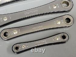 Sears Craftsman 4368 SAE Box End Ratchet Wrench Standard 1/4- 7/8 Set USA NOS