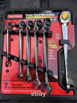 Sears Craftsman USA Nos 6pc Cross Force Reversible Ratcheting Wrench Set 44850
