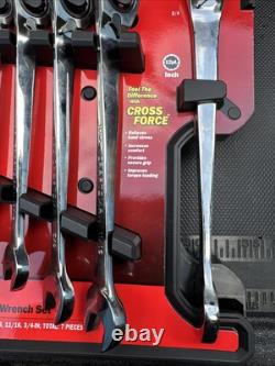 Sears Craftsman USA Nos 6pc Cross Force Reversible Ratcheting Wrench Set 44850
