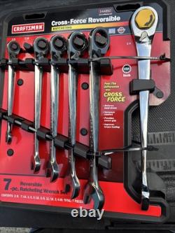 Sears Craftsman USA Nos 6pc Cross Force Reversible Ratcheting Wrench Set 44850