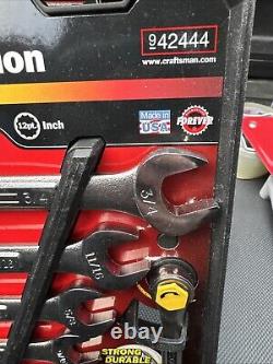 Sears Craftsman USA Nos 8pc Ratcheting Combination Wrench Set SAE 42444 Rare