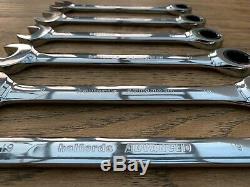 Set of 14 Halfords Advanced Metric Ratchet Combination Spanners 6-19 mm