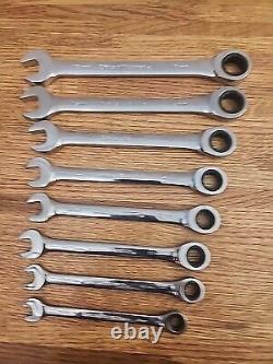 Set of Gearwrench Ratcheting Wrenches Metric and SAE, 16 piece Set