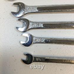 Silver Premium Quality 1/4-1 Inch Combination Wrench Set Bulk Set Of 15 Used