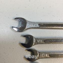 Silver Premium Quality 1/4-1 Inch Combination Wrench Set Bulk Set Of 15 Used