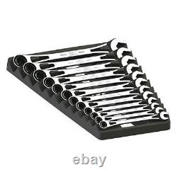 Sk Professional Tools 80019 Ratcheting Wrench Set, Combination, 12Pcs