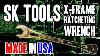 Sk Tools X Frame Ratcheting Wrench Made In Usa