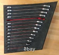 Snap On13 Pc Metric Flank Dr Plus Reversible Ratcheting Wrench Set SOXRRM714-1