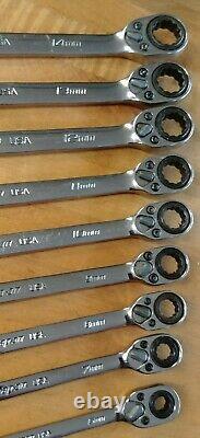 Snap On13 Pc Metric Flank Dr Plus Reversible Ratcheting Wrench Set SOXRRM714-1