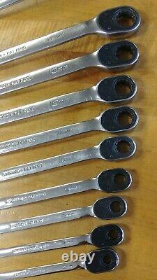 Snap On13 Pc Metric Flank Dr Plus Reversible Ratcheting Wrench Set SOXRRM714-1