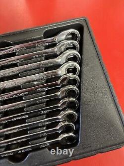 Snap On 10-pc Flank Drive & flank drive plus, Ratcheting Combination Wrench set