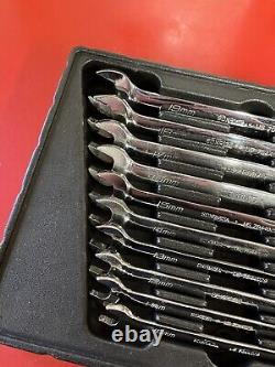 Snap On 10-pc Flank Drive & flank drive plus, Ratcheting Combination Wrench set