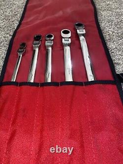 Snap-On 12-Point Metric Flank Drive Double Flex Ratcheting Wrench Set (XFRM705)