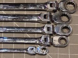 Snap On 5Pc Metric XL Long Double Flex Ratchet Box Wrench Set 10MM 19MM XFRM705