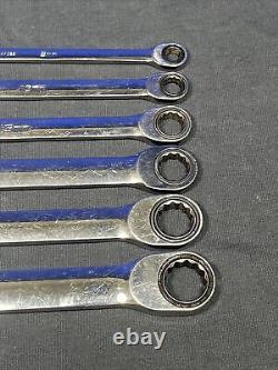 Snap-On 5 PC Metric Long Ratcheting Box End Wrench Set XDLRM 7044029