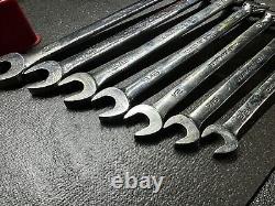 Snap On 7 pc 12-Point SAE Reversible Ratchet Wrench Set 3/8-3/4 Read details